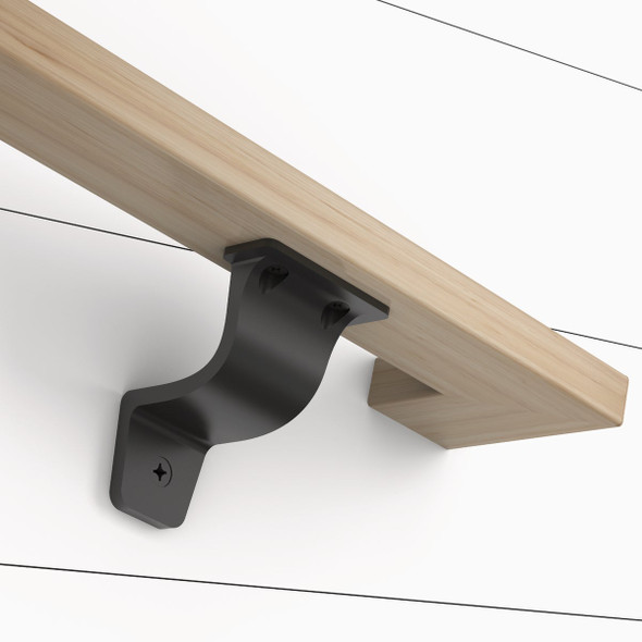 National Hardware 3 In. Matte Black Cooper Handrail Bracket N830-519 204750