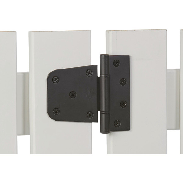 National Hardware 3-1/2 In. Matte Black Extra Heavy-Duty Steel Gate Hinge National Hardware 3-1/2 In. Matte Black Extra Heavy-Duty Steel Gate Hinge
