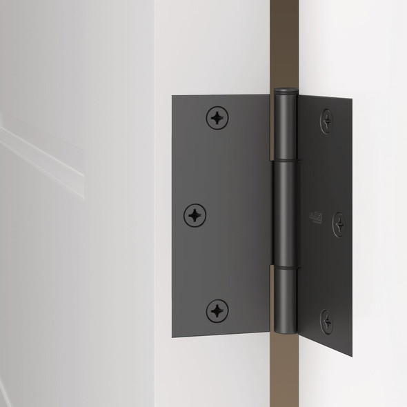 National Hardware 1-4" Blk Sqk Guard Hinge N830-445 201933