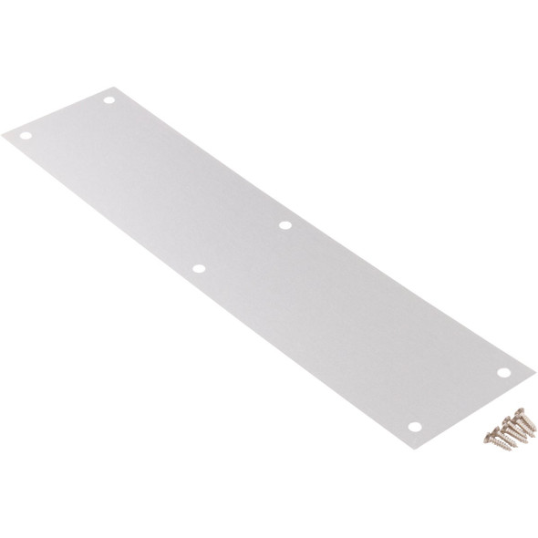 National Hardware Satin Aluminum Push Plate N270-504