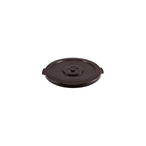 Global Industrial Plastic Trash Can Lid 32 Gallon Brown