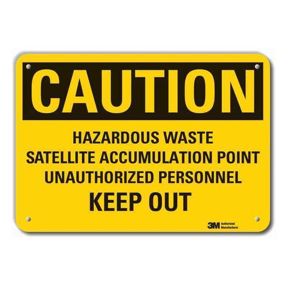 Lyle Caution Sign,10 inx14 in,Plastic LCU3-0473-NP_14x10
