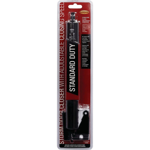 Larson Black Standard Duty Storm Door Closer CH1040501 182246