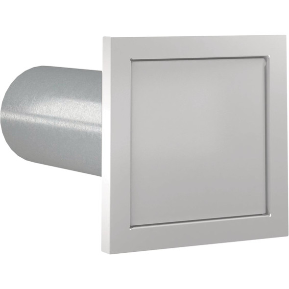 Imperial 4 In. White Galvanized Steel Dryer Wall Vent Cap VT0758