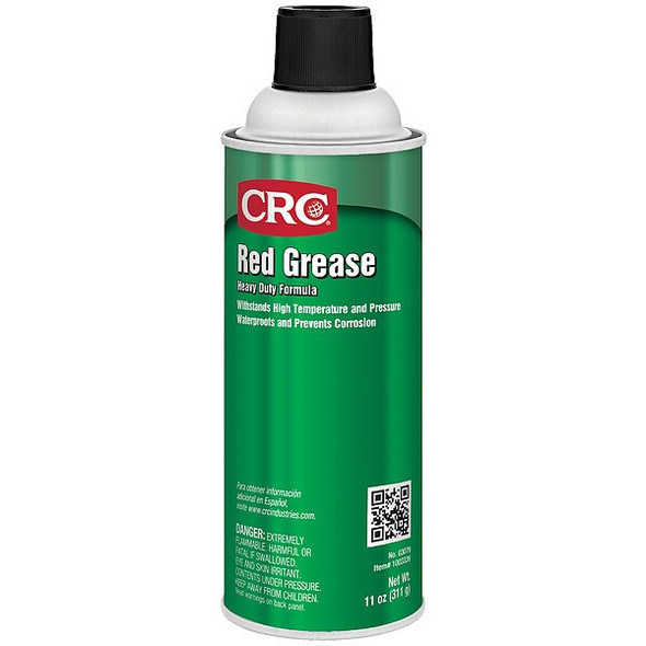 Crc Multipurpose Grease, Red Grease, NLGI Grade 2, 16 oz Aerosol Can, Red 03079