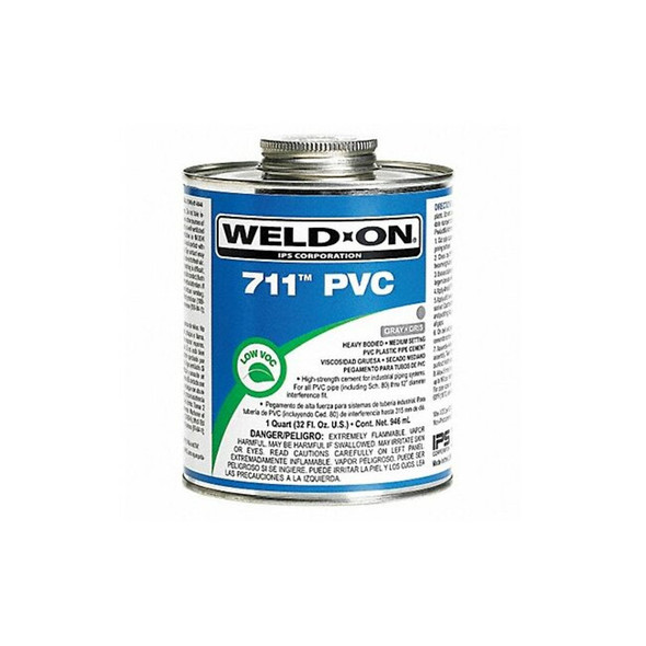 Weld-On PVC Gray Heavy Bodied Quart 13974