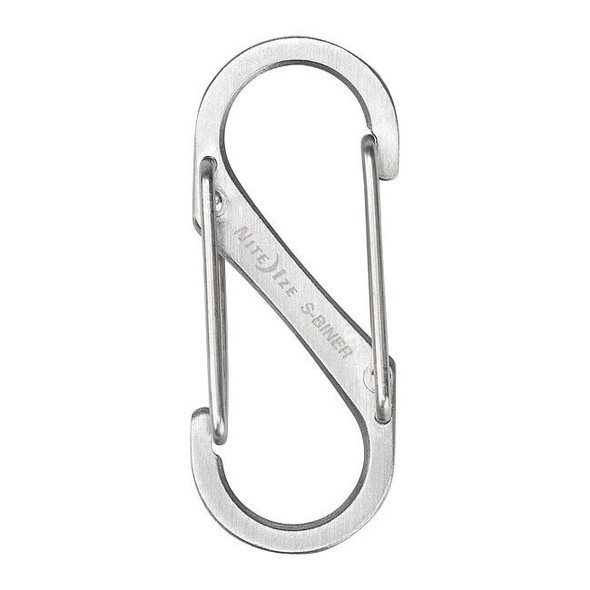 Nite Ize Double Carabiner, Stainless Steel, PK2 SB1-2PK-11