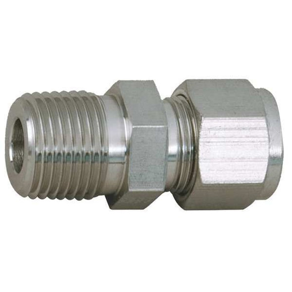 Parker 3/8" A-LOK x Male BSPP 316 SS Male Connector 6MSC4R-316