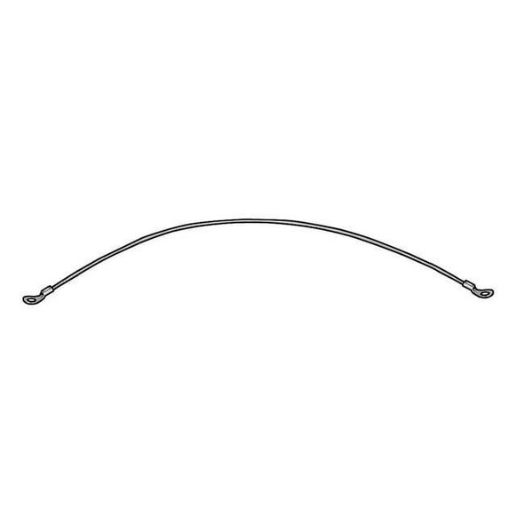 2 Terminals Lanyard, 6 in, 3/64 in Pin Dia., Stainless Steel, Nylon Coated, 5 PK