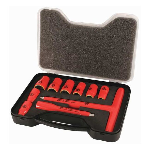 Wiha Skt Wrch St, Chrm, 12Pt, 5/16 - 3/4 in 31496