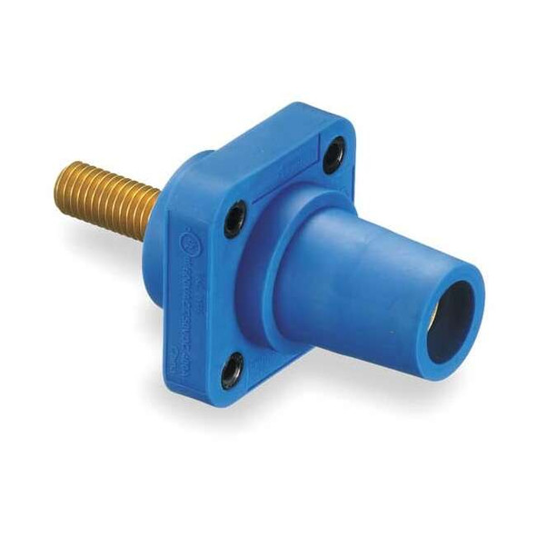 Hubbell Wiring Device-Kellems Recpt,Blue,Female,Threaded Stud,400 A HBLFRSBL