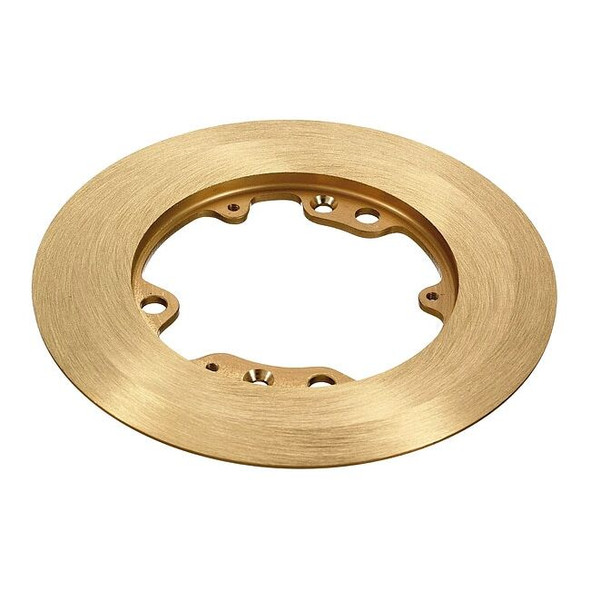 Hubbell Wiring Device-Kellems Box Cover, Floor Box Type, 1 Gang, Brass S3082