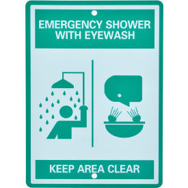 Global Industrial Emergency Eyewash/Shower Station Sign Replacement
