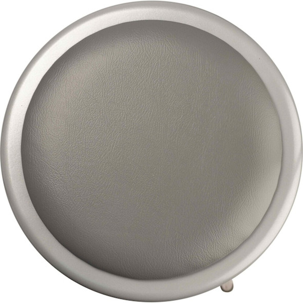 National Public Seating Round Stool, Height Range 19" to 27", Vinyl Gray 6418H