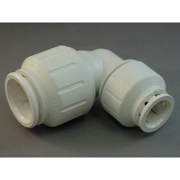John Guest 90 Reducing Elbow,3/4 x 1/2 In,PEX,Whte PEI212820 John Guest 90 Reducing Elbow,3/4 x 1/2 In,PEX,Whte PEI212820