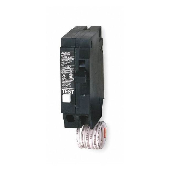 Miniature Circuit Breaker, QF Series, 15A, 1 Pole, 120V AC, 10kA at 120V AC
