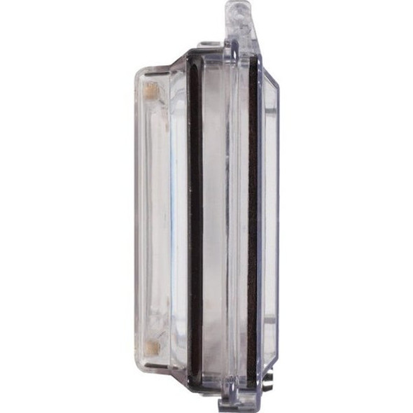 Enclosure, Polycarbonate, Surface Mount, 10 in W x 3 1/4 in H x 10 in D, Clear