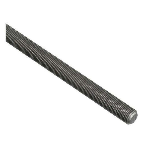 Fully Threaded Rod, 9/16"-18, 12 in, Steel, Grade 2, Plain Finish
