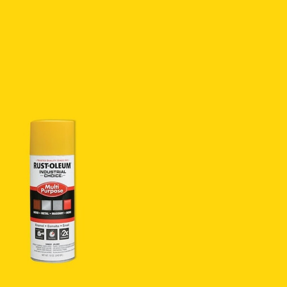 Rust-Oleum Spray Paint, OSHA Safety Yellow, Gloss, Solvent, 12 oz 1644830