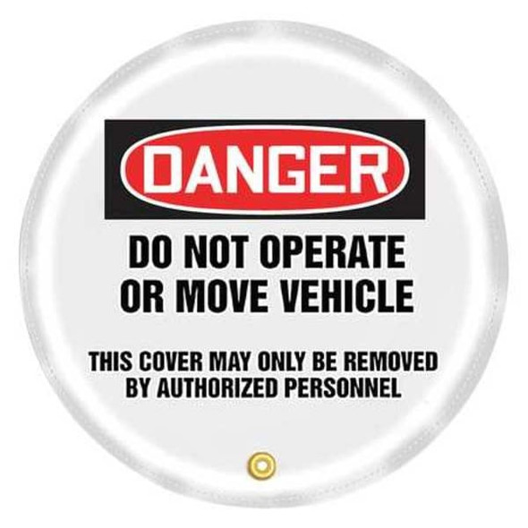 Accuform Steering Wheel Cover,Do Not Operate,20 KDD824