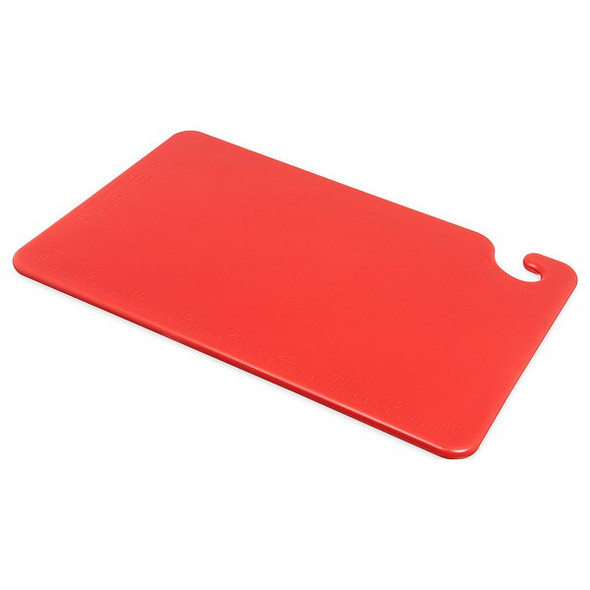 San Jamar Cutting Board,12x18 in,Red CB121812RD