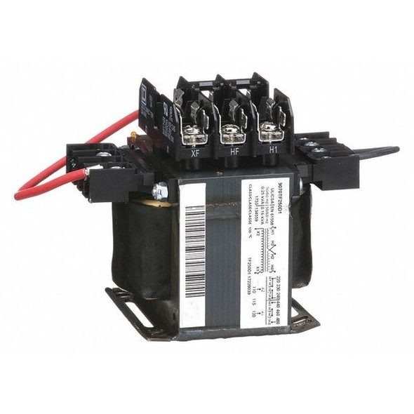 Control Transformer, 250 VA, Not Rated, 120V AC, 240/480V AC