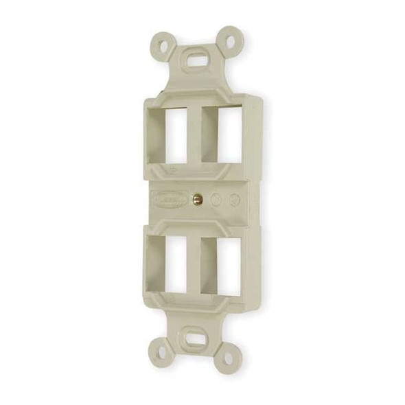 Hubbell Premise Wiring Outlet Frame,4P,3.66 in H,1.46 in W Q106E