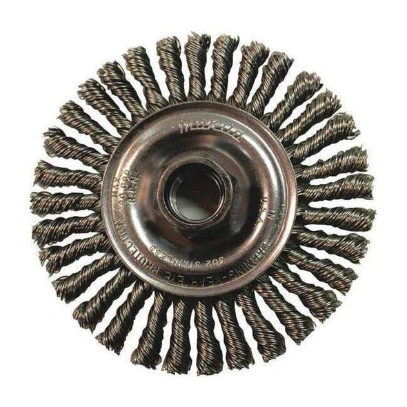 Makita 4" Stringer Bead Twist Wire Wheel, Stainless, 5/8"-11 A-98491