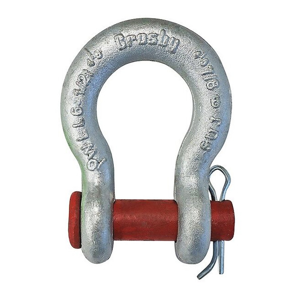 Crosby Anchor Shackle,1/2" Body Sz,Galvanized 1018099