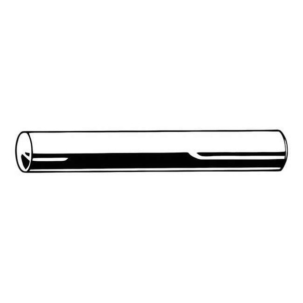 Standard Dowel Pin, 1/8 in Nominal Dia, 1/2 in L, 18-8 Stainless Steel, 100 PK