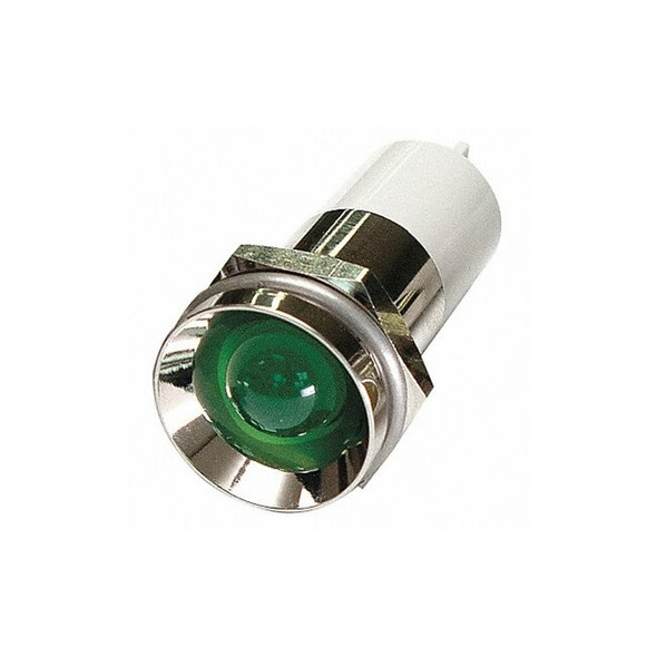 Manufacturer Varies Protruding Panel Light, Green, 24 V DC 24M159