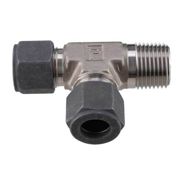 Parker 1/2" CPI x MNPT SS Male Run Tee 8-8-8 RBZ-SS