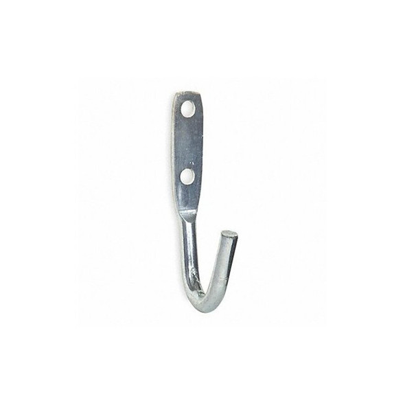 Manufacturer Varies Tarp Hook, Silver, Steel, 1 7/8 in D 4PB82