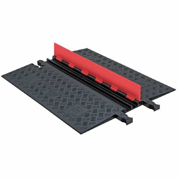 Checkers Cable Protector,Hinged,2 Channels,3 ft. GD2X75-O/B
