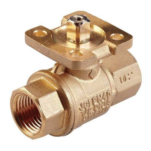 Johnson Controls HVAC Ball Valve,Two-Way,Brass,1/2 in VG1245AF