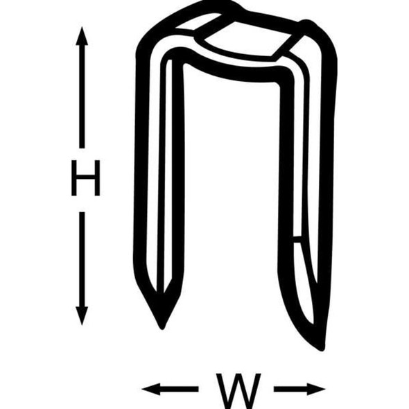 Abb Cable Staples, 31.75 mm Leg L, 100 PK 17-124TB