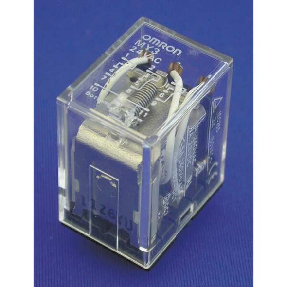 Omron Plug-In, General Purpose Relay, Square, 5 A, 11, Quick Connect MY3-AC24