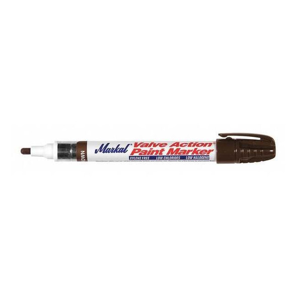 Markal Paint Marker, Medium Tip, Brown Color Family, Paint 96809