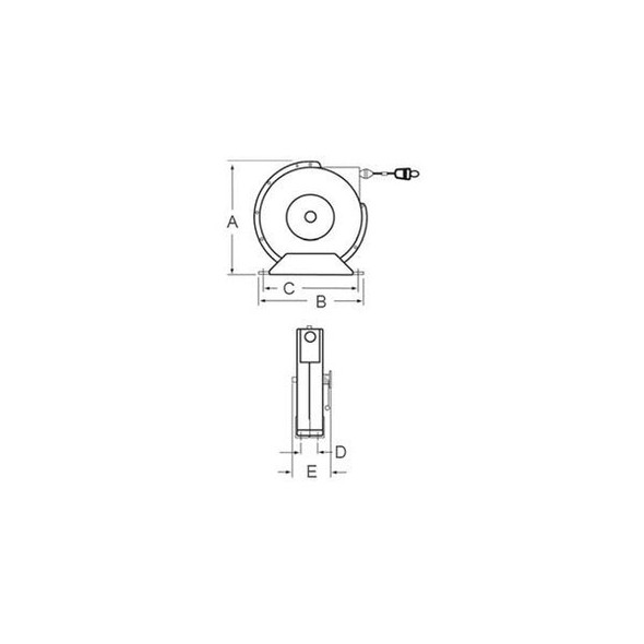 Reelcraft Cable Reel,Spring,50 ft,Red,HD G 3050 Y Reelcraft Cable Reel,Spring,50 ft,Red,HD G 3050 Y