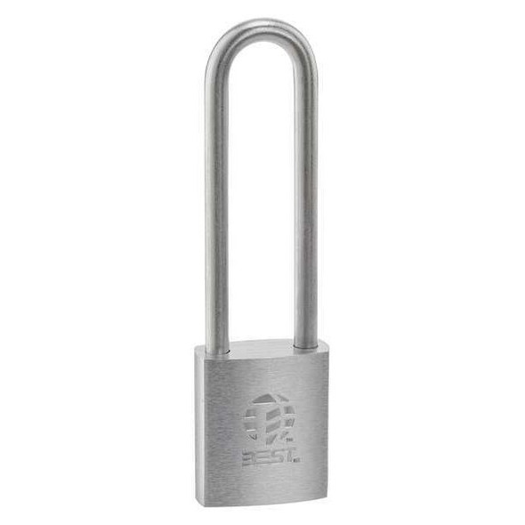Best Padlock, 7/8 in,Rectangle,Silver 41B782T