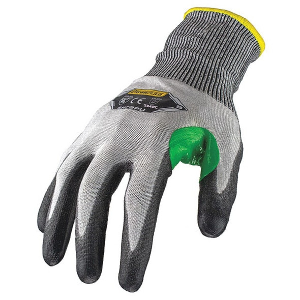 Knit Gloves, Cut Level A2 ,Dipped ,Polyurethane ,Smooth ,2XL 1 PR  SKC2PU-06-XXL