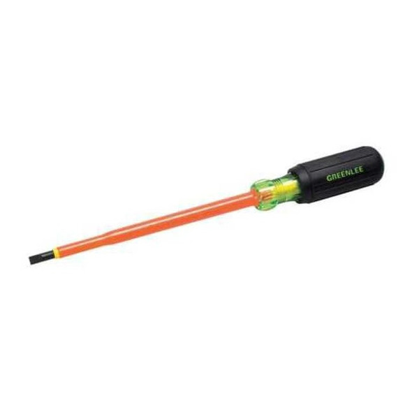 Greenlee Insulated Slotted Screwdriver 3/16 in Round 0153-22-INS