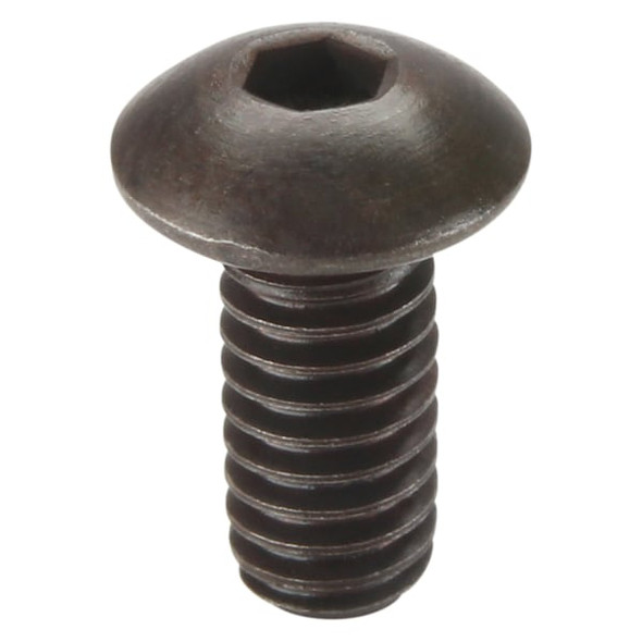#8-32 Socket Head Cap Screw, Button, Black Oxide Alloy Steel, 3/8 in Length, 100 PK