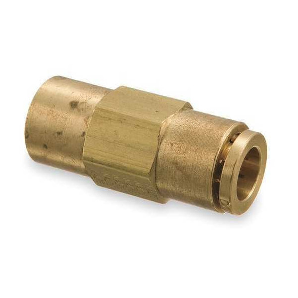Weatherhead Strt,Brass,Push-Fit3/8in,NPTF1/8in 1866X6