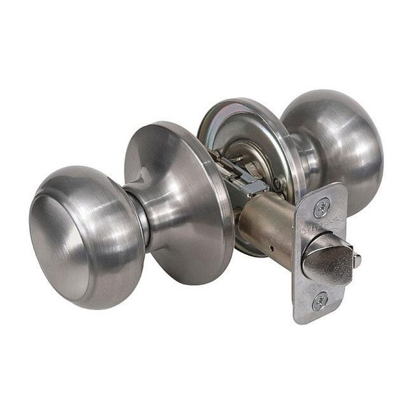 Master Lock Knob Lockset,Rusk Style,Satin Nickel RU0415BOX