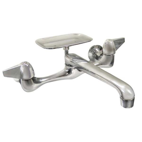 Dominion Faucets Straight Kitchen Faucet, Manual, 8" Mount, 2 Hole 77-8600