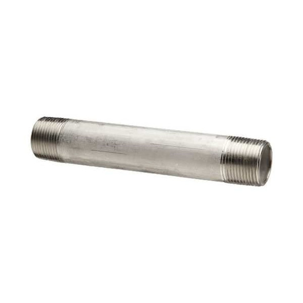 1/8" MNPT x 7" TBE Stainless Steel Pipe Nipple Sch 40