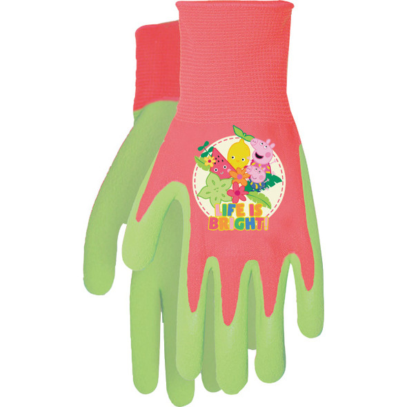 Midwest Gloves & Gear Peppa Pig Toddler Latex Gripper Gloves PP100TA4-T-DB-12