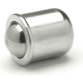 Short Press-Fit Delrin Ball Plunger - Stainless Steel .236"" Diameter