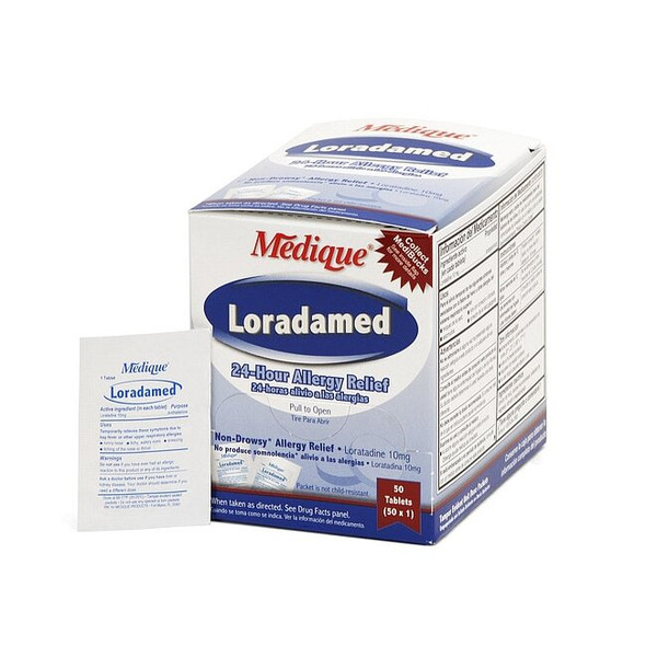 Medique Sinus/Allergy Reliever,Loratadine,PK50 20350